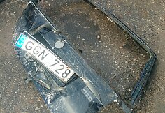 &bdquo;VW Passat&ldquo; po avarijos Karsaki&scaron;kyje