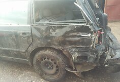 &bdquo;VW Passat&ldquo; po avarijos Karsaki&scaron;kyje