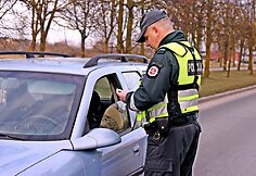 Vairuotojų blaivumo patikrinimas Panevėžyje