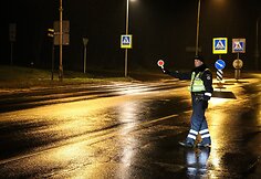 Policijos reido akimirka