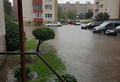 &Scaron;iauliai skęsta po gausaus lietaus