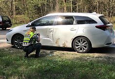 Avarija netoli Trakų Vokės