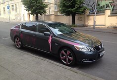 Dažais išmargintas „Lexus“
