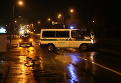 Šiaulių policija užtvėrė Tilžės gatvę