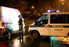 Šiaulių policija užtvėrė Tilžės gatvę