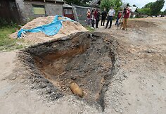 &Scaron;iauliuose Čkalovo gatvėje rasta aviacinė bomba