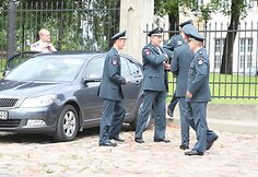 Tel&scaron;iai palydi žuvusį pareigūną Liudą &Scaron;imkų į paskutinę kelionę