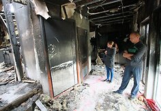 Jauna &scaron;eima po gaisro rugsėjo 1-ąją sutinka be namų