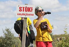 Akmenės rajone trys tūkstančiai žygeivių lankė karjerus