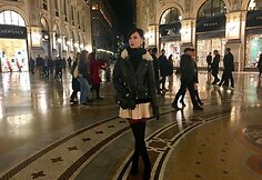 Dizainerė Agnė Kuzmickaitė Milane.