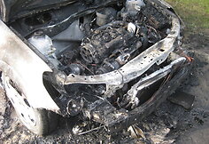 Vir&scaron;užiglyje sudegė &bdquo;Opel&ldquo;