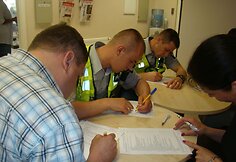 Kauno klinikose policininkai davė kraują