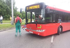 Autobuso ir sunkvežimio avarija Kaune