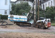 Ant kojų Vilniaus specialiąsias tarnybas sukėlė statybinio vibratoriaus dalis