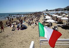 Italijos paplūdimiai atslūgus koronaviruso epidemijai