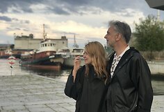 Petras Geniu&scaron;as su žmona Kristina