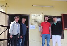 doc.dr.M.Kociu, prof.V.Uvarovas, R.Bobina, P.Sausdravas
