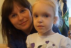 Saulė su mama