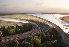 Architektų pasiūlymai Lenkijos oro uostui 