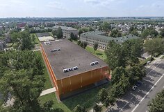 Šiaulių sporto gimnazijos universalios sporto salės vizualizacija