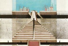 San Cataldo kapinės Modenos mieste. Architektas Aldo Rossi (1978)
