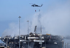 Desantinio laivo "USS Bonhomme Richards" gaisras ir jo pasekmės