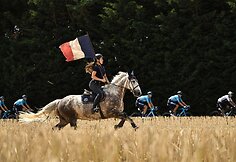 „Tour de France“ lenktynių sirgaliai.