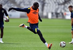 Usainas Boltas treniruojasi su Australijos komanda &bdquo;Mariners&ldquo;.