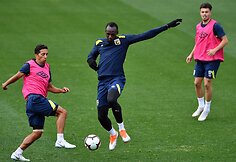 Usainas Boltas treniruojasi su Australijos komanda &bdquo;Mariners&ldquo;.