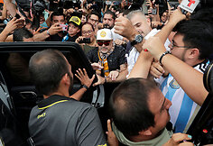 Diego Maradona atvyko į Meksikos miestą Kuljakaną.