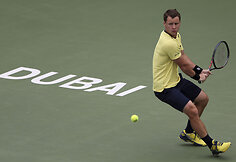 Gaelis Monfilsas ir Ričardas Berankis susitiko turnyre Dubajuje.