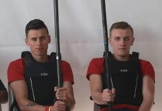 Specialiosios žaidynės. Rolandas Kriauzlys (dešinėje) ir Edgaras Minsofinas