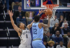 „Memphis Grizzlies“ komanda namie palaužė „Brooklyn Nets“.