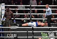 Deontay Wilderis nokautavo Robertą Heleniusą.