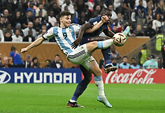 Pasaulio čempionato finalas: Argentina &ndash; Prancūzija. Julianas Alvarezas