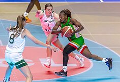 Lietuvos jaunimo (iki 19 metų) merginų rinktinė rungtynėse su Maliu.