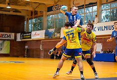 Lietuvos rankinio lygos rungtynės: Klaipėdos „Dragūnas“ – HC „Vilnius“.