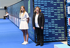 Europos jaunimo plaukimo čempionato Lazdynų baseine akimirka. Kotryna Teterevkova 