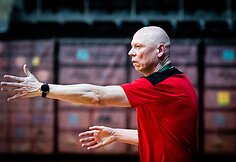 &bdquo;Granitas-Karys&ldquo; nugalėjo antroje vietoje esančią &bdquo;Varsos-Stronglaso&ldquo; komandą 34:26. Egidijus Petkevičius