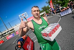 &Scaron;e&scaron;tadienį prie Baltojo tilto įvyko &bdquo;OlyBet DUNK IT Open&ldquo; krep&scaron;inio renginys.