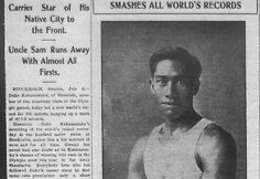 Plaukimo istorijos įdomybės. Duke Kahanamoku JAV žiniasklaidoje