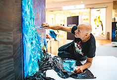 Algis Kri&scaron;čiūnas kūrybos procese