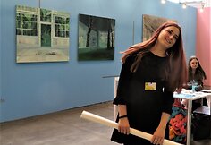 Pirmą kartą ir labai sėkmingai Goda Lukaitė dalyvavo tarptautinėje meno mugėje Art Vilnius’18.