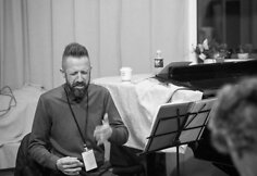Lino Adomaičio, Egidijaus Buožio ir Vokiet0ijos styginių kvinteto &bdquo;G-Strings&ldquo; koncerto repeticija