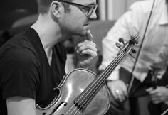Lino Adomaičio, Egidijaus Buožio ir Vokiet0ijos styginių kvinteto &bdquo;G-Strings&ldquo; koncerto repeticija