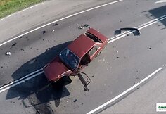 Prie Daugų susidūrė BMW ir &bdquo;Audi&ldquo;, žuvo &bdquo;Audi&ldquo; vairuotojas