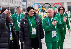 Olimpiniame kaimelyje Lietuvos sportininkus aplankė premjerė Inga Ruginienė