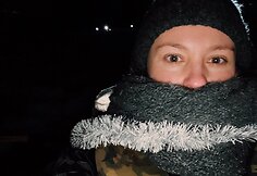 Marija Šilinskytė su VU žygeivių klubu leidosi į žygį baidarėmis