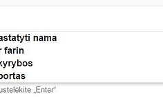 "Google" paieškos pasiūlymai