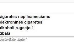 "Google" paieškos pasiūlymai